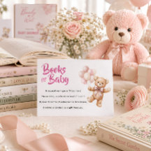 Personliga rosa teddybjörn-böcker för bebis
