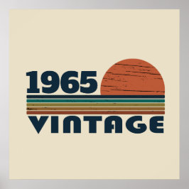 Personliga sextio vintage 60-årspresenter poster