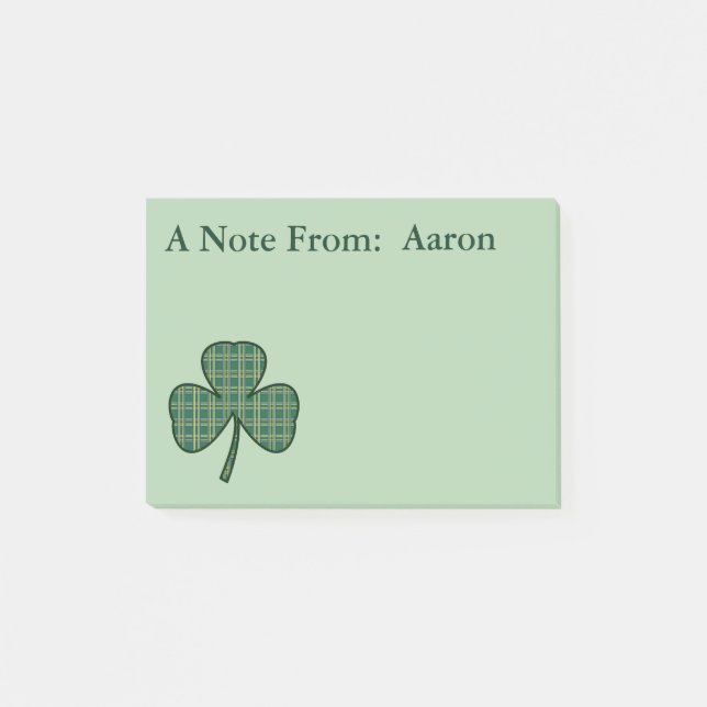 Personliga Shamrock Post It Notes Present Post-it Block (Framsida)