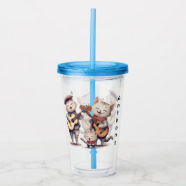 Personliga sjungande katter take away mugg