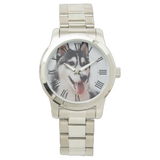 Personliga skapelser Husky Puppy Watch Armbandsur