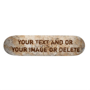 Personliga SkateBoard-däck, Din TEXT och BILD Old School Skateboard Bräda 21,6 Cm