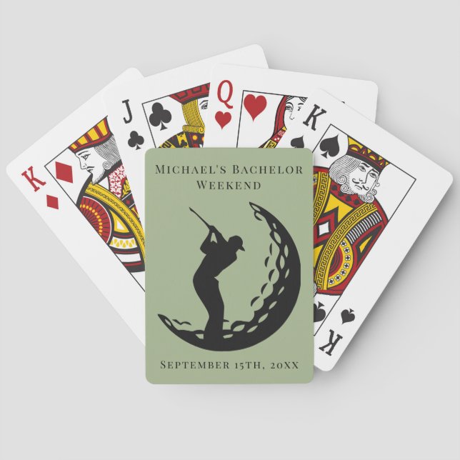 Personliga spelkort | Bachelor Golf Weekend (Baksidan)