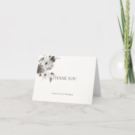 Personliga tackkort - sepiafärgade