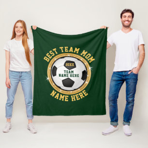 Personliga Team Mom-gåvoidéer i valfri färg Fleecefilt