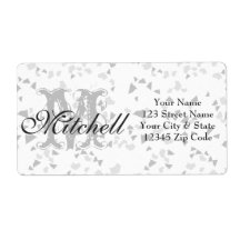 Personliga terrazzo fraktadressetiketter