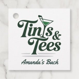 Personliga Tinis & Tees Golf Möhippa Gåvor Etiketter