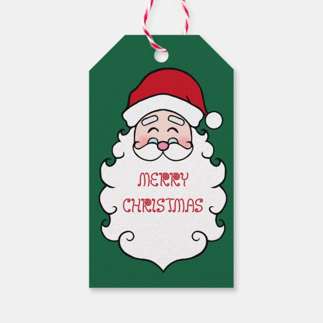 Personliga Tomte julklappsbrickor Presentetikett (Baksidan)