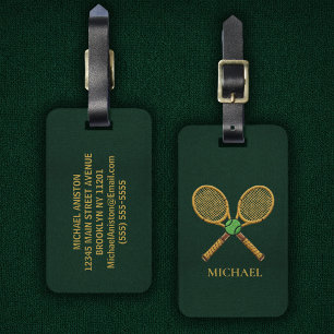 Personliga Trendiga Tennisracketar för Tennisbolla Bagagebricka