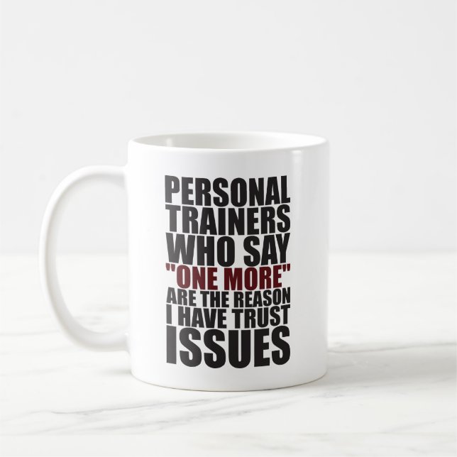 Personliga utbildare och förtroendefrågor - Lustig Kaffemugg (Vänster)