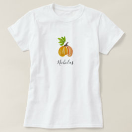 Personliga vattenfärgspumpa för Thanksgiving T Shirt