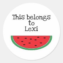 Personliga "Vattenmelon" Klistermärken