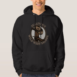 Personliga Vilda Västern Saloon Western Cowboy Stö Hoodie
