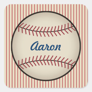 Personliga Vintage Baseball Klistermärken