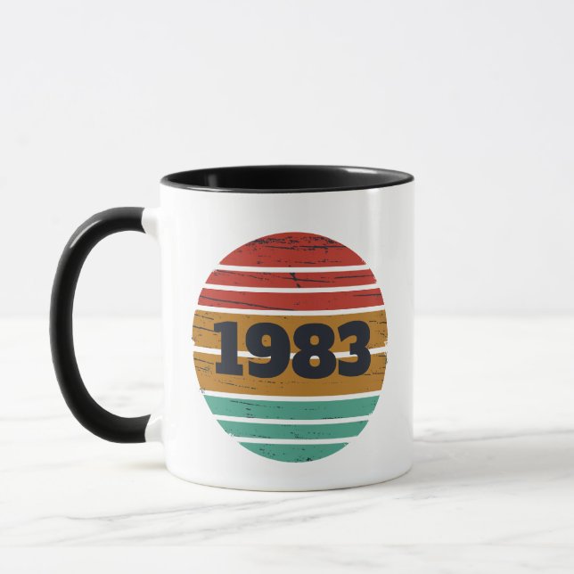 Personliga vintage födelsedagspresenter mugg (Vänster)