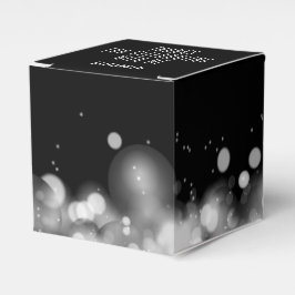 Personliga vita och svarta Bokeh Presentaskar
