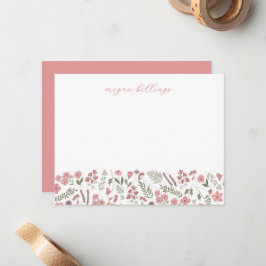 Personliga vykort med vilda blommor - Tack-kort