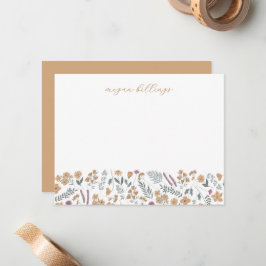 Personliga vykort med vildblommor - tackkort