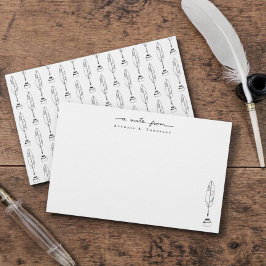 Personliga vykort Quill & Ink Pappersvaror Brevpapper
