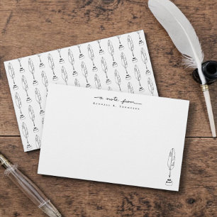 Personliga vykort Quill & Ink Pappersvaror Brevpapper