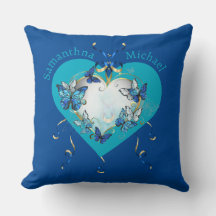 Personliga Whimsical Fjärilar Hjärta