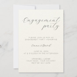 Personligad Eleganta Förlovningsinbjudningar Meddelande