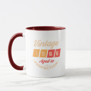 Personligad fyrtio vintage 40-års födelsedagsfest mugg