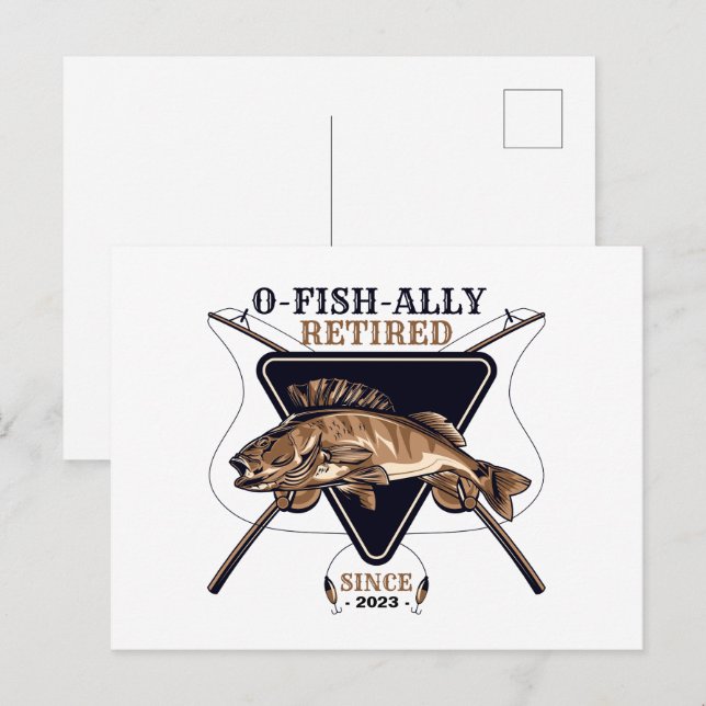 Personligad Officiellt Pensionerad Rolig Pensioner Vykort (Fram/baksida)