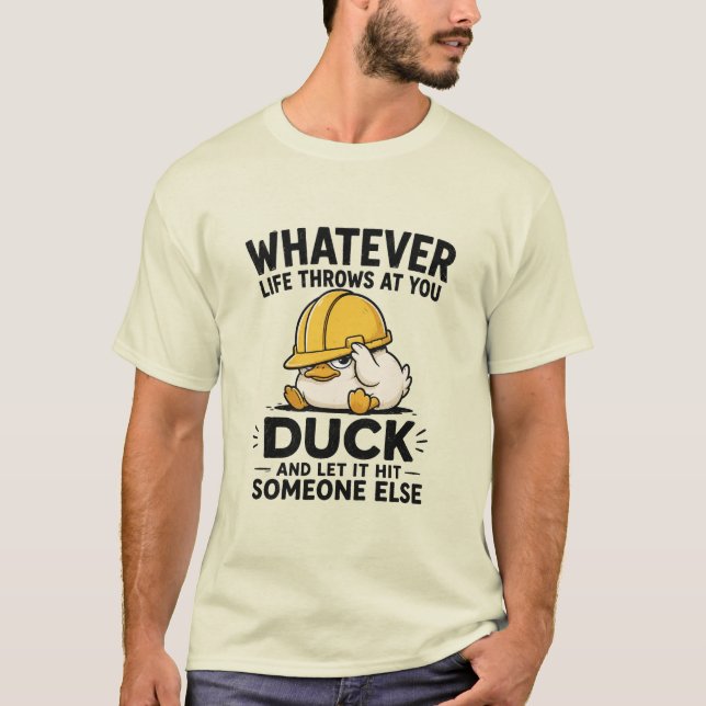 Personligad roliga anka herr t shirt (Framsida)