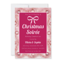 Personligad rosa retro julfest