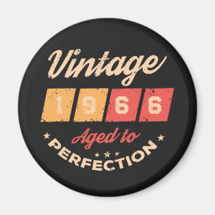 Personligad sextio vintage 60-årsfest magnet