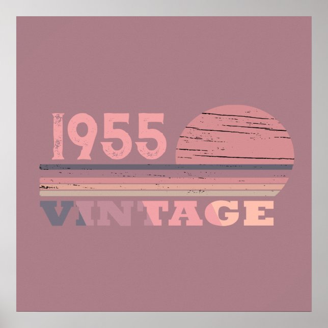 Personligad sjuttio vintage 70-års födelsedagsfira poster (Framsidan)