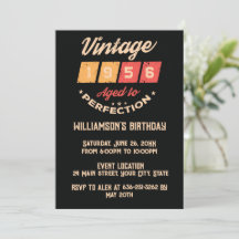 Personligad sjuttio vintage 70-årsfest