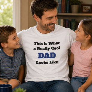 Personligad Supercool Pappa Ser Ut T Shirt