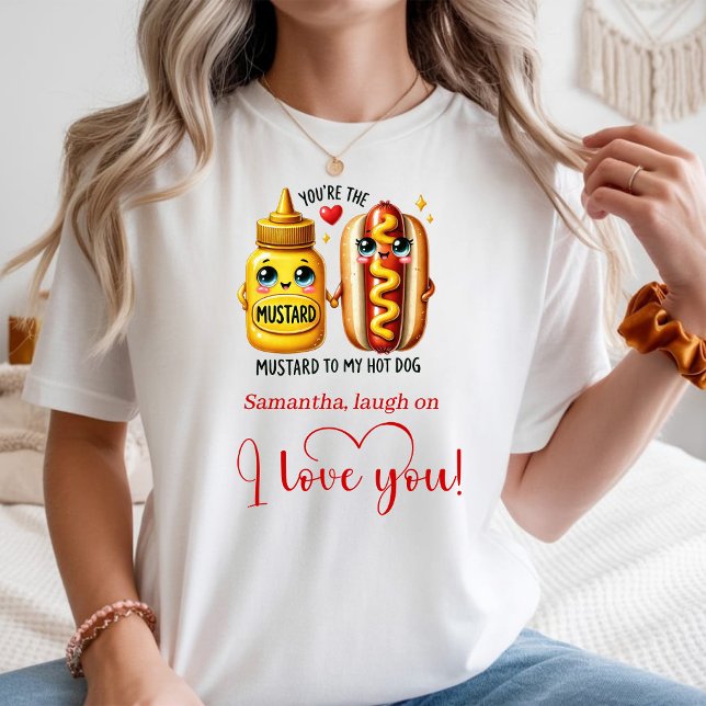 Personligad Valentinskvinna Tee Mat Mat Roliga Cit (Personalized Valentine Women Tee Food Joke Quotes)