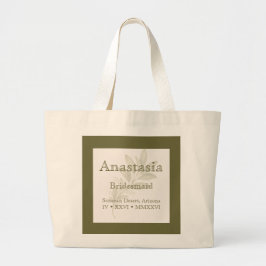 Personligad Väninnas Handväskor Jumbo Tygkasse