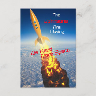 Personligadressändring & rolig flytta - meddelande