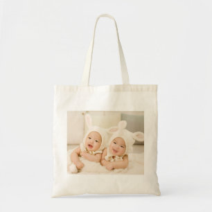 Personliganpassningsbar ditt egna babyfoto tygkasse