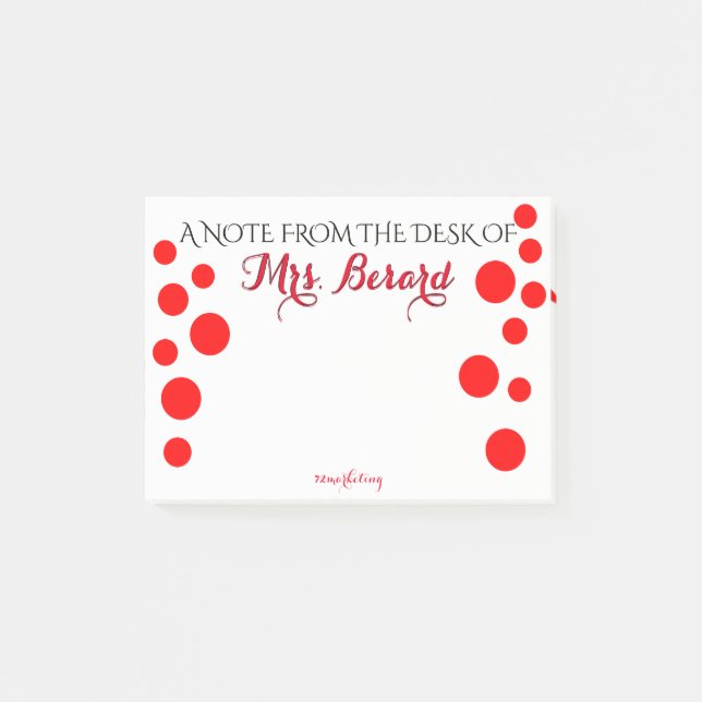 PERSONLIGANTECKNINGSBLOCK FRÅN SKRIVBORDET AV POST-IT BLOCK (Framsida)