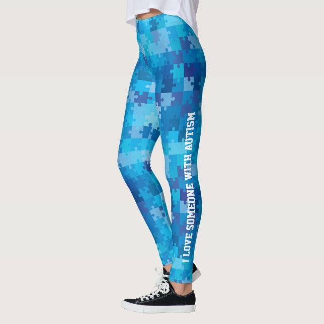 PersonligAutismmedvetenhet Leggings (Vänster)