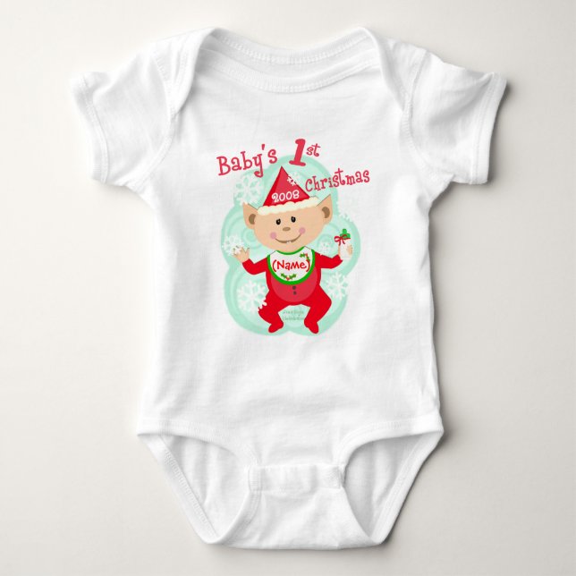 Personligbaby första jul tee (Framsida)
