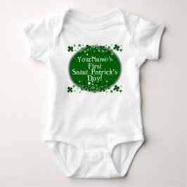 Personligbaby första saint patrick's day t-shirt