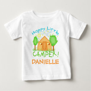 Personligbaby-/ungesommar som campar T-tröja T Shirt