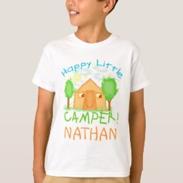 Personligbaby-/ungesommar som campar T-tröja T Shirt