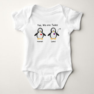 Personligbabyen ja, är vi twillingarpingvinet t-shirt