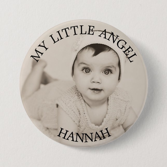 Personligbabyfotoet knäppas knapp (Framsida)