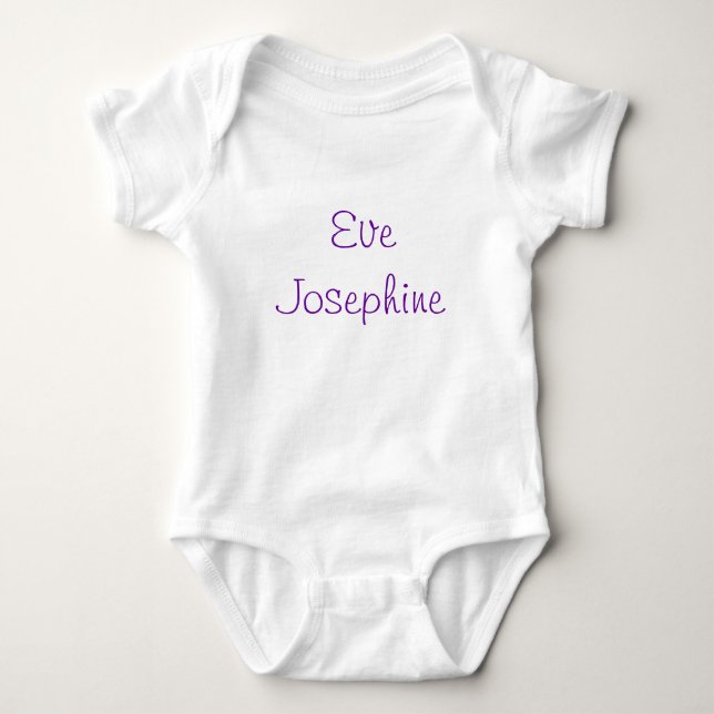 PersonligbabyRomper Tee Shirt (Framsida)