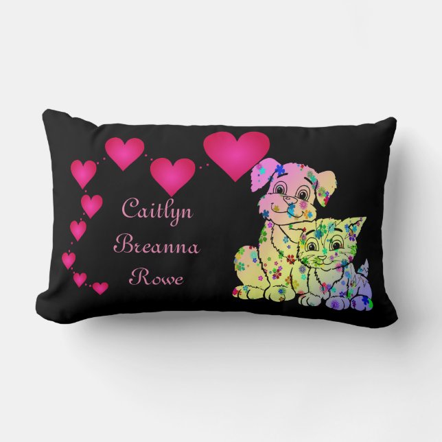 Personligbarns bönen för läggdags kudder lumbarkudde (Framsida)