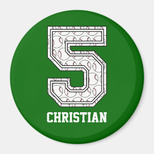 Personligbaseball numrerar 5 magnet