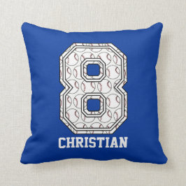 Personligbaseball numrerar 8 kudde